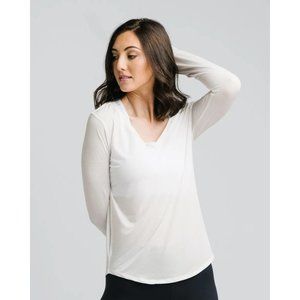 Zyia Ladies Wander Stripes Long Sleeve Tee Size XL